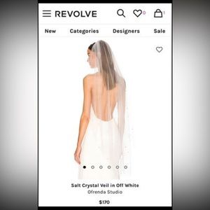 Ofrenda Studio - Salt Crystal Veil in Off White